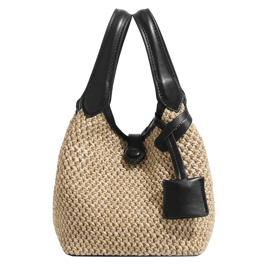 Damen Hobo-Tasche mit geflochtenem Design und kontrastierenden Lederakzenten Nord Taschen
