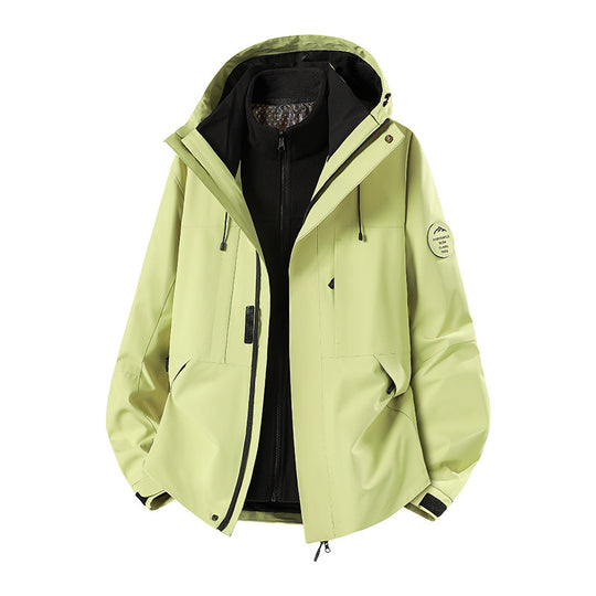 Herren Wetterfeste technische Softshell‑Trekkingjacke mit Kapuze und isolierendem Inneneinsatz Nord Taschen