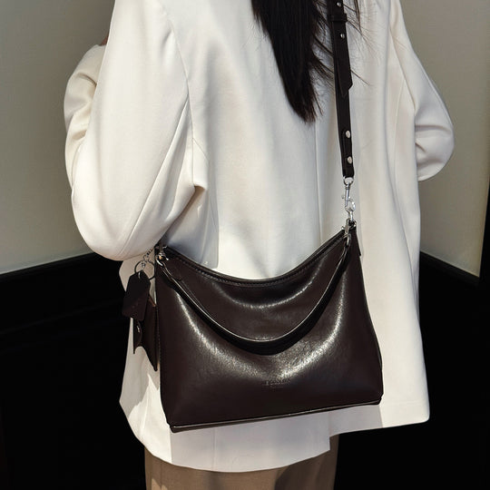 Damen Hobo-Tasche aus hochwertigem Kunstleder mit abnehmbarem Schulterriemen Nord Taschen