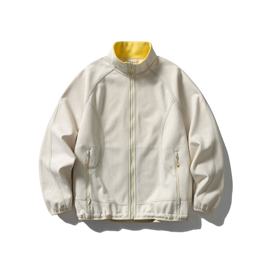 Unisex Struktur-Fleecejacke mit Reißverschluss, Raglanärmeln und elastischem Saum Nord Taschen