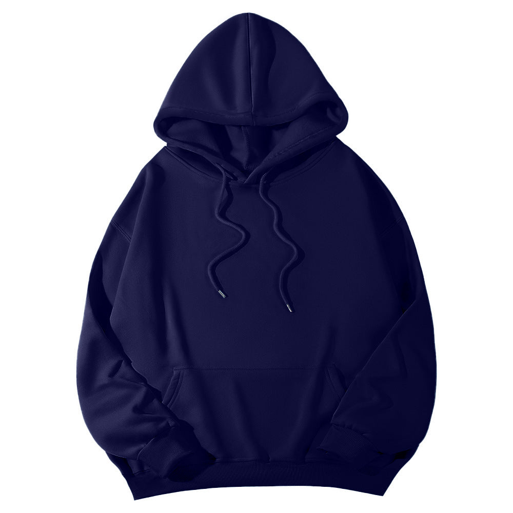 Unisex nan Oversize-Fleece-Hoodie mit tiefer Schulter, Kängurutasche und breitem Rippbund Nord Taschen