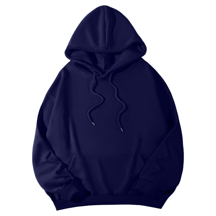 Unisex nan Oversize-Fleece-Hoodie mit tiefer Schulter, Kängurutasche und breitem Rippbund Nord Taschen