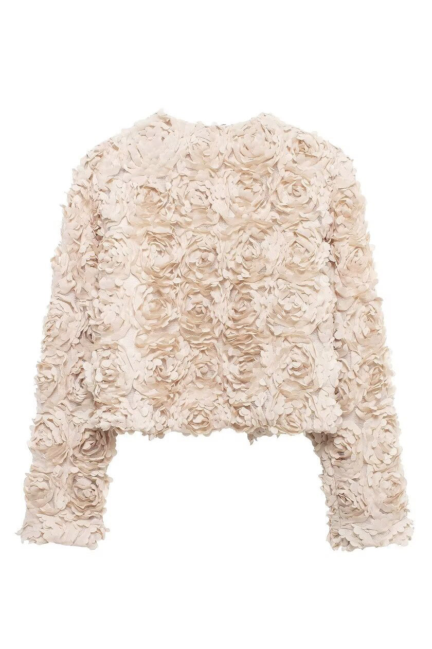 Floral Applikation Kurzjacke - Vittorelli