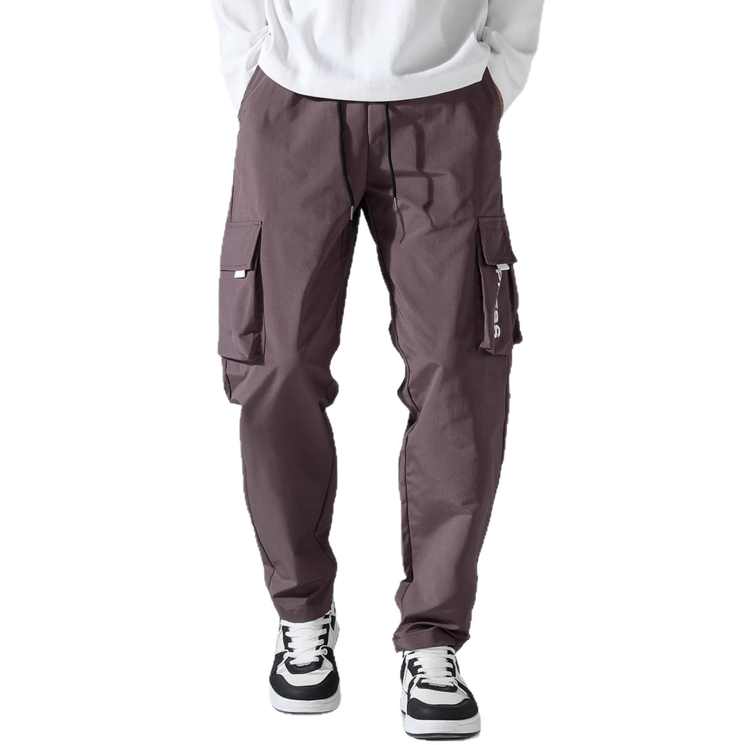Herren Tapered Cargo-Jogginghose mit elastischem Tunnelzug, multifunktionalen Klapptaschen & ergonomischen Nähten Nord Taschen