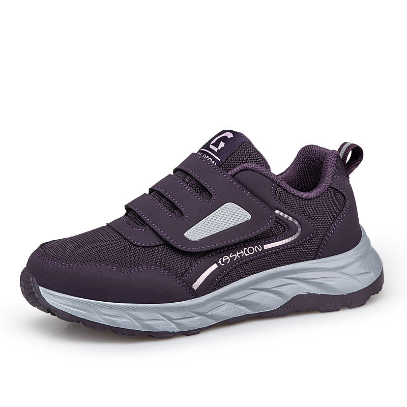 Damen Sportliche Sneakers mit praktischem Klettverschluss und atmungsaktiver Mesh-Oberfläche