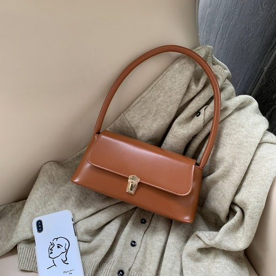 Damen elegante Handtasche mit klassischem Klappverschluss Nord Taschen