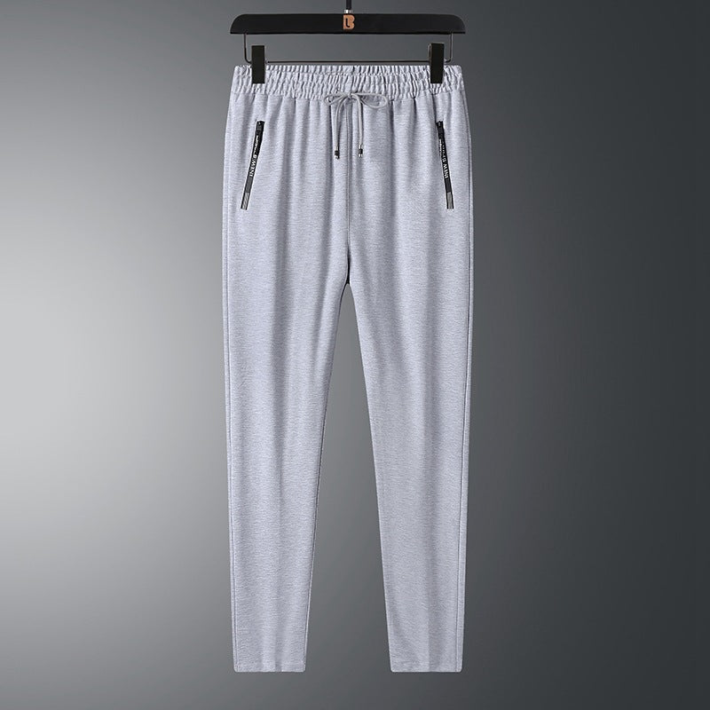 Herren Leichte Performance-Jogginghose mit elastischem Bund Reißverschlusstaschen und schlankem Schnitt Nord Taschen