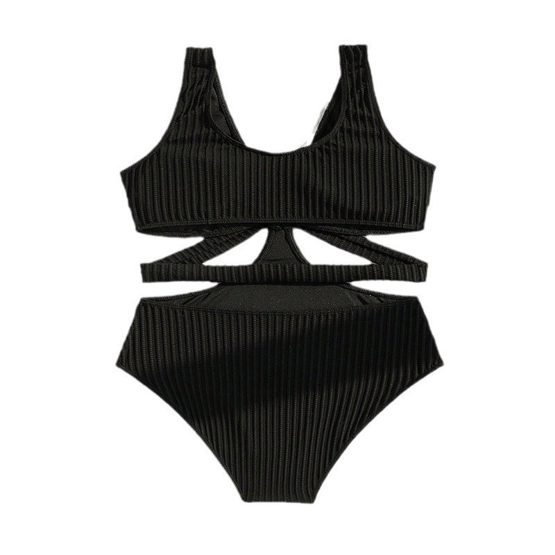 Damen Einteiler Badeanzug mit raffinierten Cut-Out-Details Nord Taschen