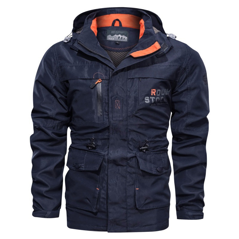 Herren funktionale Outdoorjacke Nord Taschen