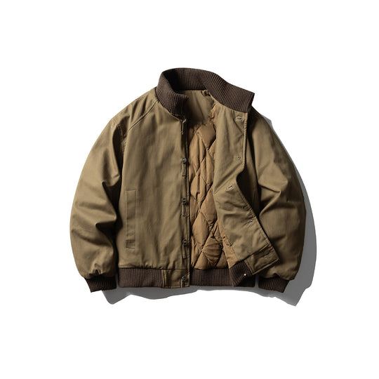 Herren Canvas-Bomberjacke mit Rippsaum und hohem Stehkragen Nord Taschen