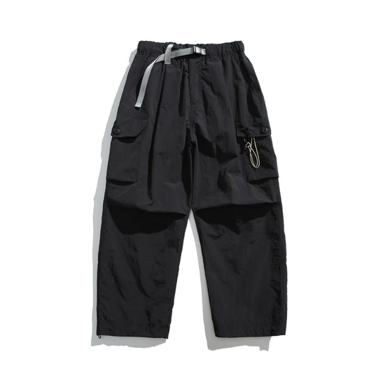 Herren Cargo-Hose im Utility‑Stil mit elastischem Bund und integriertem Gurt Nord Taschen