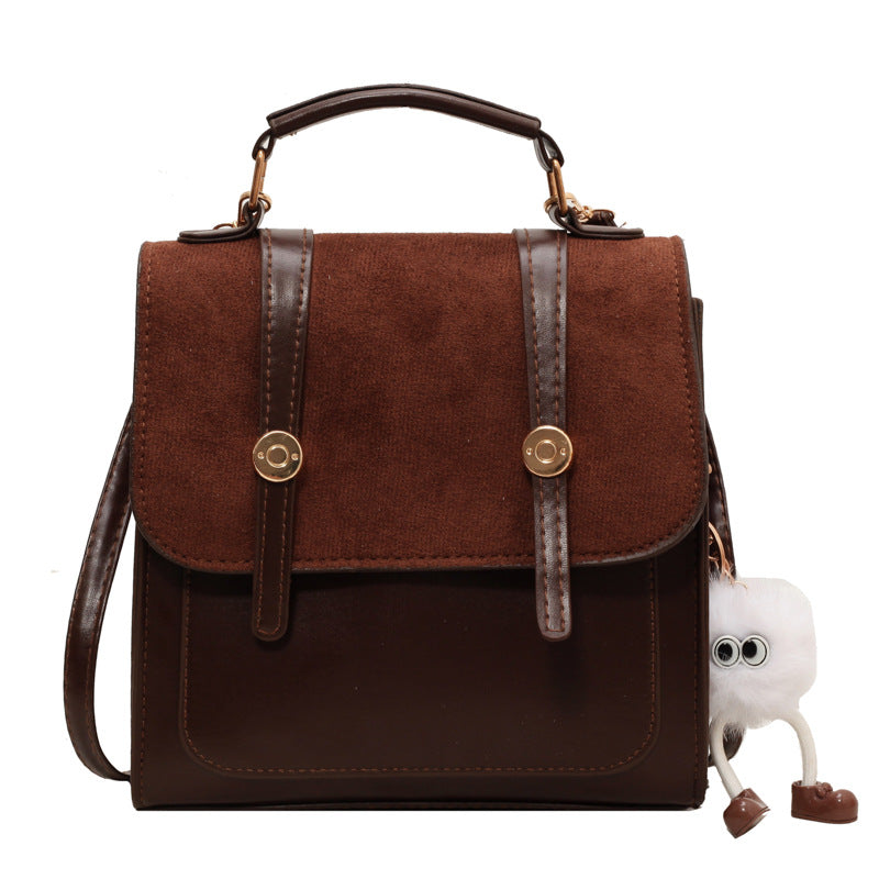 Damen elegante Handtasche mit strukturiertem Obermaterial und hochwertigem Velours Nord Taschen