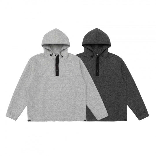 Unisex Kapuzenpullover mit Knopfleiste und weichem Fleece-Innenfutter Nord Taschen