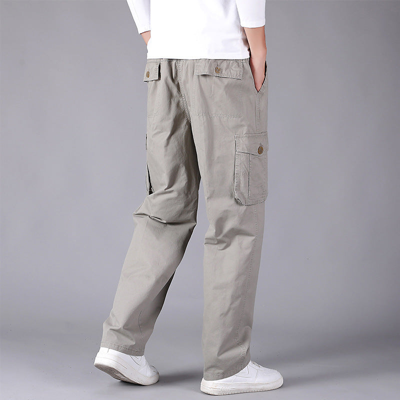 Herren Cargohose im Utility‑Stil mit elastischem Bund, geradem Bein und aufgesetzten Klappentaschen Nord Taschen