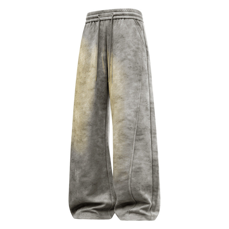 Damen weite Relax-Fleecehose mit hohem Bund, Tunnelzug und dekorativen Nahtsteppungen Nord Taschen