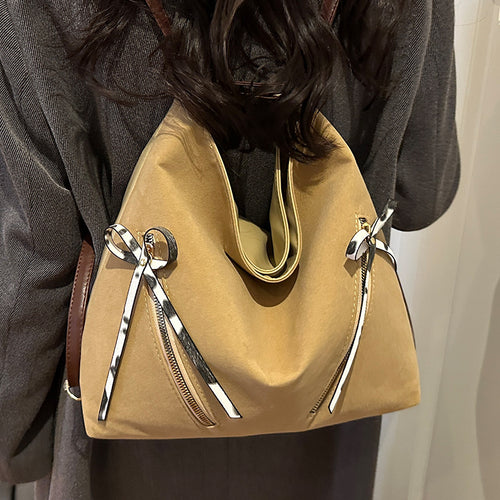 Damen Hobo-Tasche mit verspielten Schleifendetails und praktischen Fächern Nord Taschen