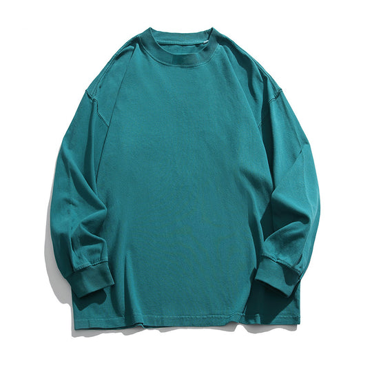Unisex Weites Oversize-Langarmshirt im Heavyweight-Slouch-Stil mit Drop-Shoulder Nord Taschen