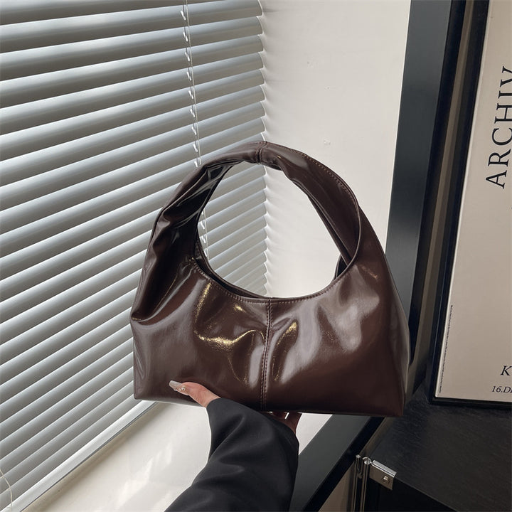 Damen Hobo-Handtasche mit elegantem, glänzendem Finish Nord Taschen