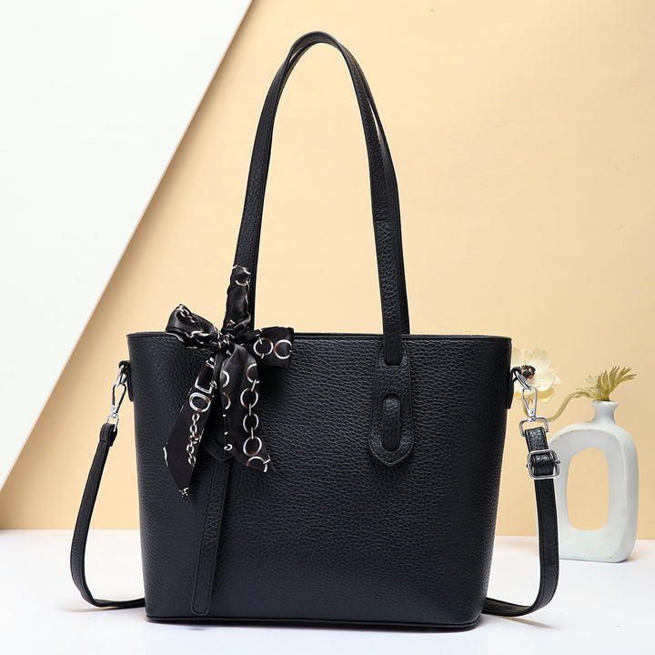 Damen Handtasche mit stilvollem Design und abnehmbarem Schal Nord Taschen