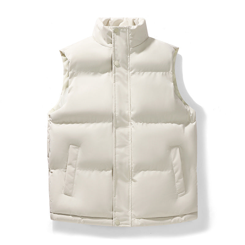 Herren Leichte isolierte Outdoor-Steppweste mit hohem Stehkragen und verdeckter Reißverschlussblende Nord Taschen