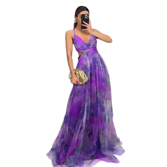 Damen Elegantes Maxikleid mit raffinierten Cut-Out-Details und fließendem Design