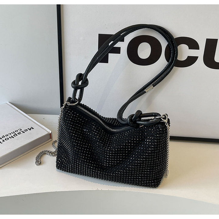 Damen Glamouröse Handtasche mit funkelnden Strassverzierungen Nord Taschen