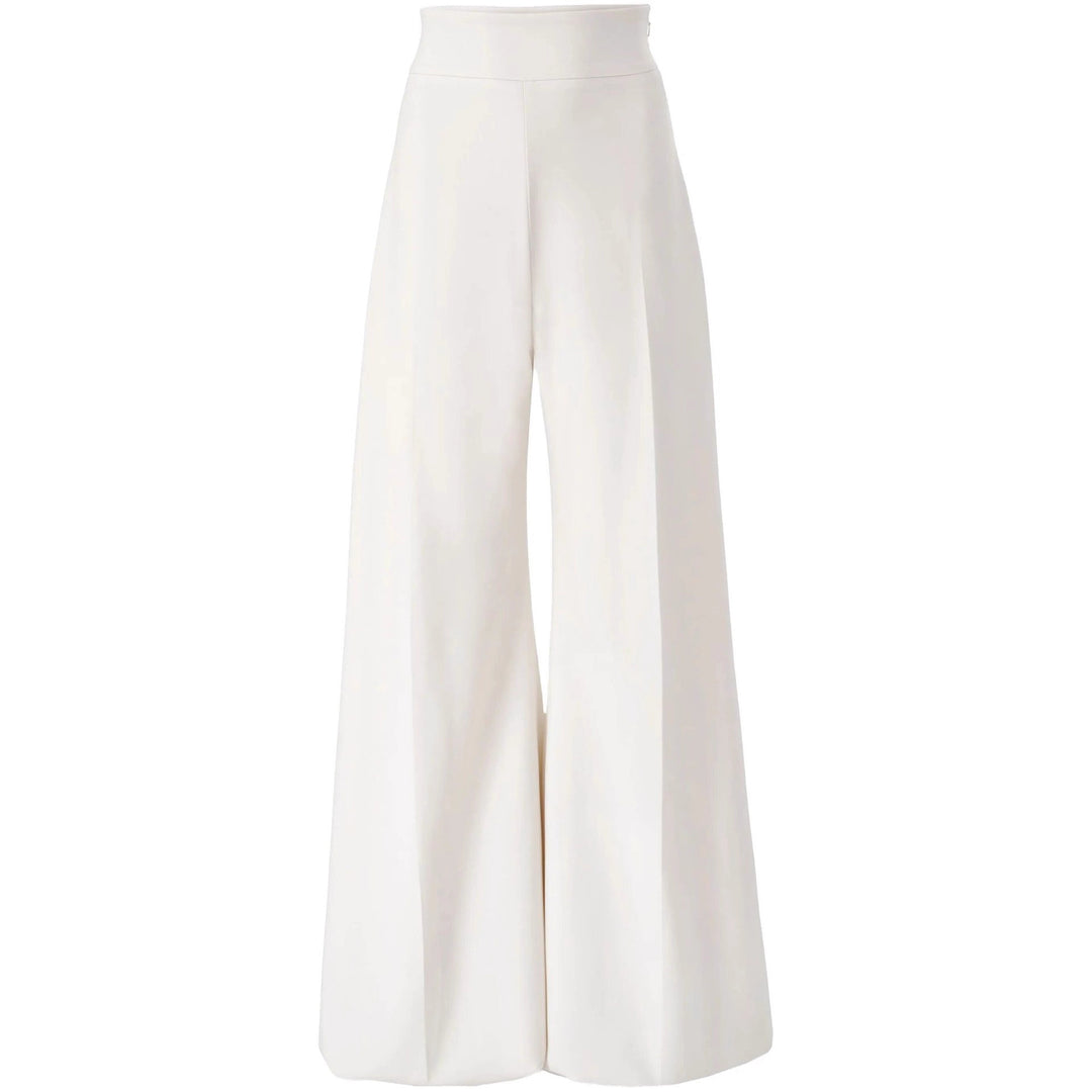 Damen Hochtaillierte Palazzo‑Hose mit weitem Bein und Bügelfalte Nord Taschen