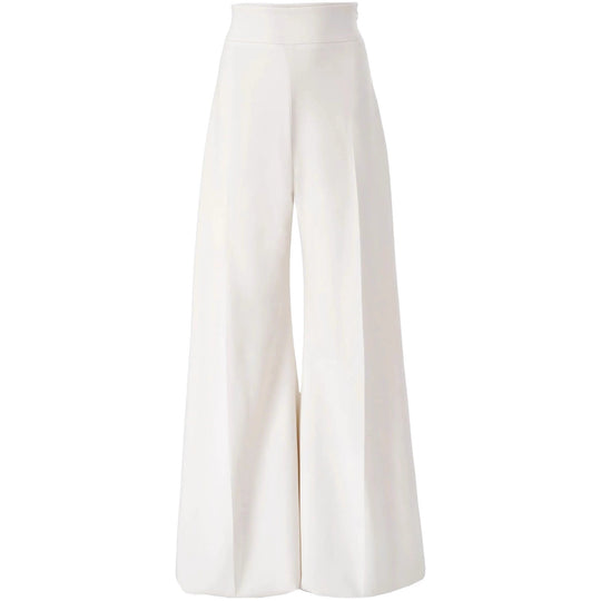 Damen Hochtaillierte Palazzo‑Hose mit weitem Bein und Bügelfalte Nord Taschen