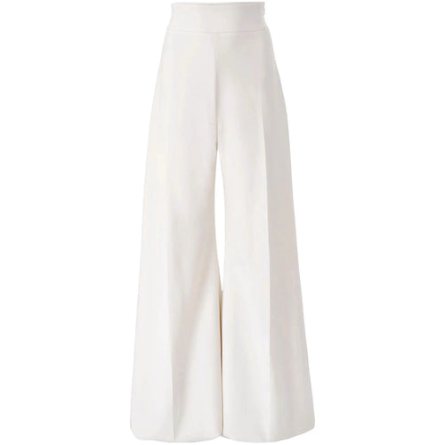 Damen Hochtaillierte Palazzo‑Hose mit weitem Bein und Bügelfalte Nord Taschen