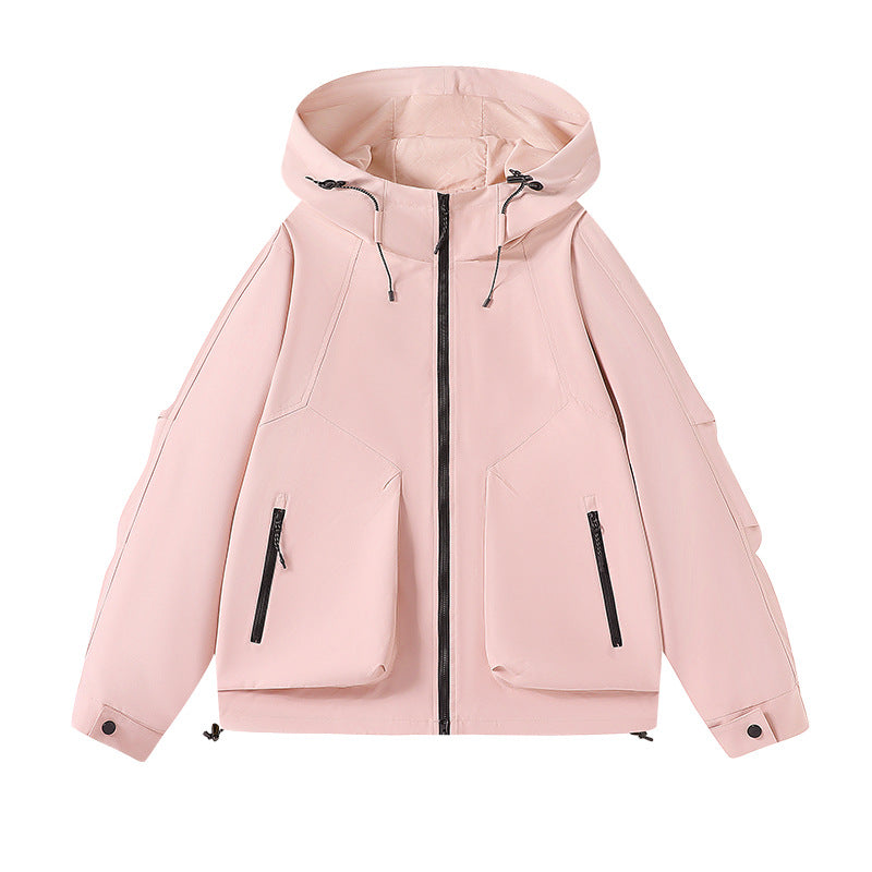 Herren Technische Outdoorjacke mit verstellbarer Kapuze und vielen Taschen Nord Taschen