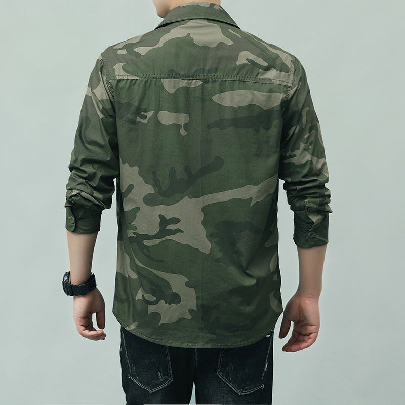 Herren Camouflage Hemd mit Taschen Nord Taschen