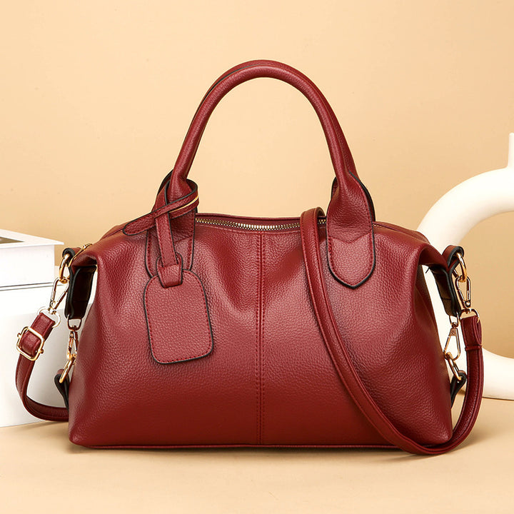 Damen elegante Handtasche mit luxuriösem Kunstleder und abnehmbarem Schultergurt Nord Taschen