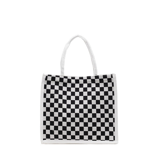 Damen modische Tragetasche mit Karomuster Nord Taschen