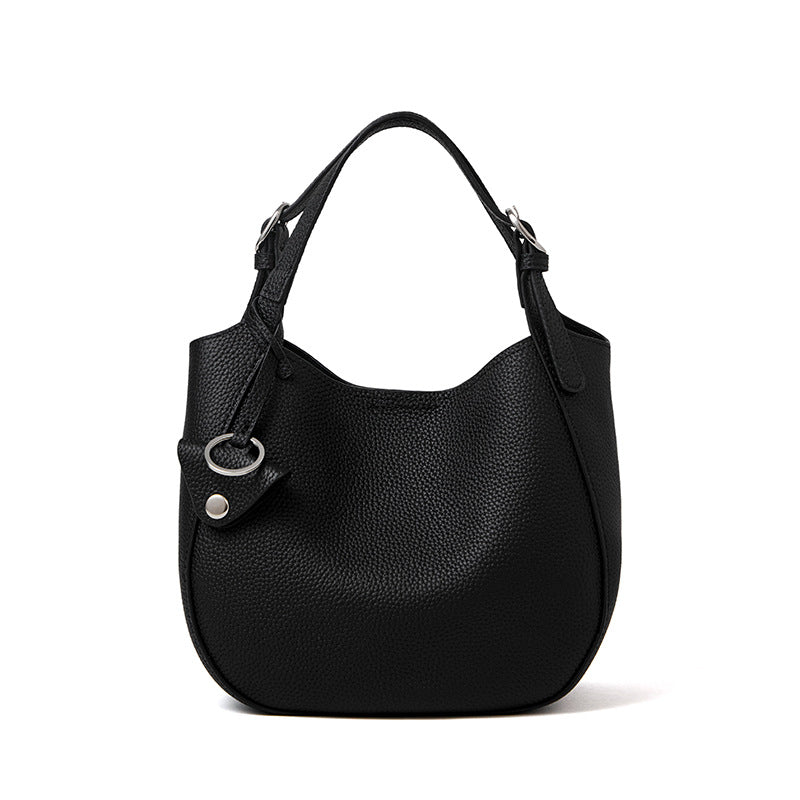 Damen Hobo-Tasche mit hochwertiger Lederstruktur und eleganten Akzenten Nord Taschen