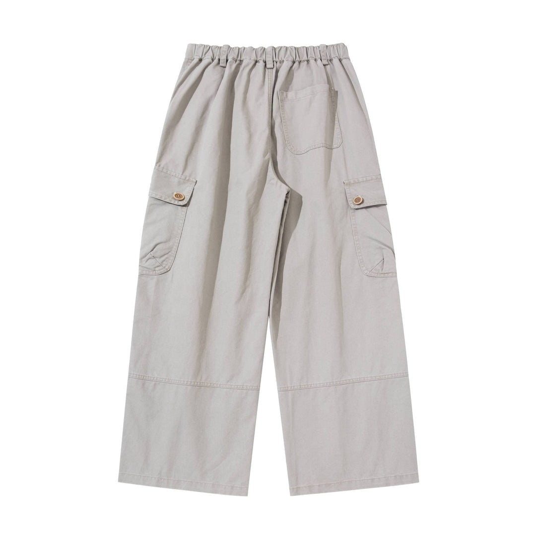 Damen hochgeschnittene Cargo‑Hose mit weitem Bein und Klappentaschen Nord Taschen