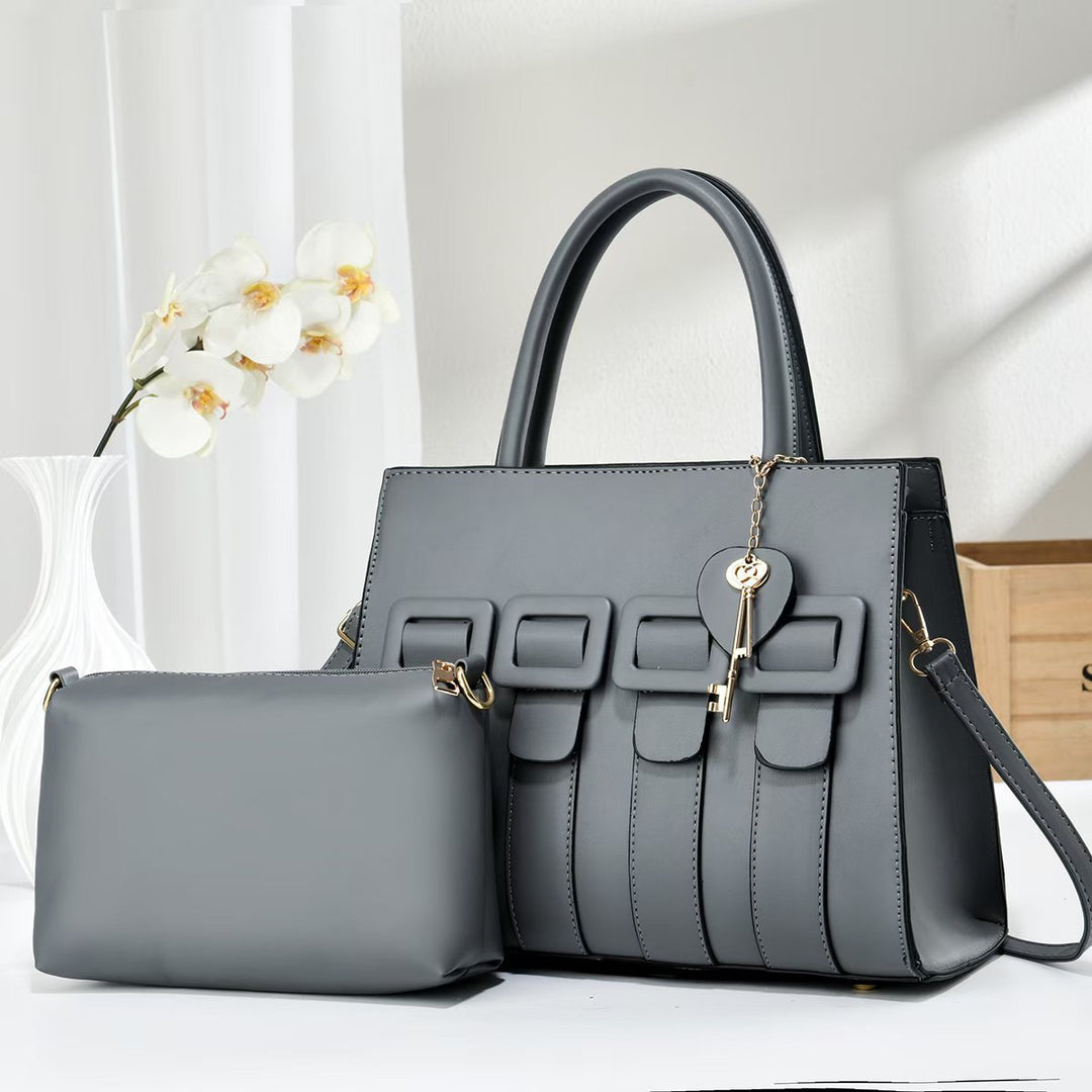 Damen trendige Handtasche mit abnehmbarem Kosmetiktäschchen Nord Taschen