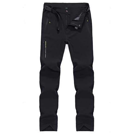 Damen Stretch-Softshell Outdoorhose mit vorgeformten Knien, verstellbarem Bund und Reißverschlusstaschen Nord Taschen
