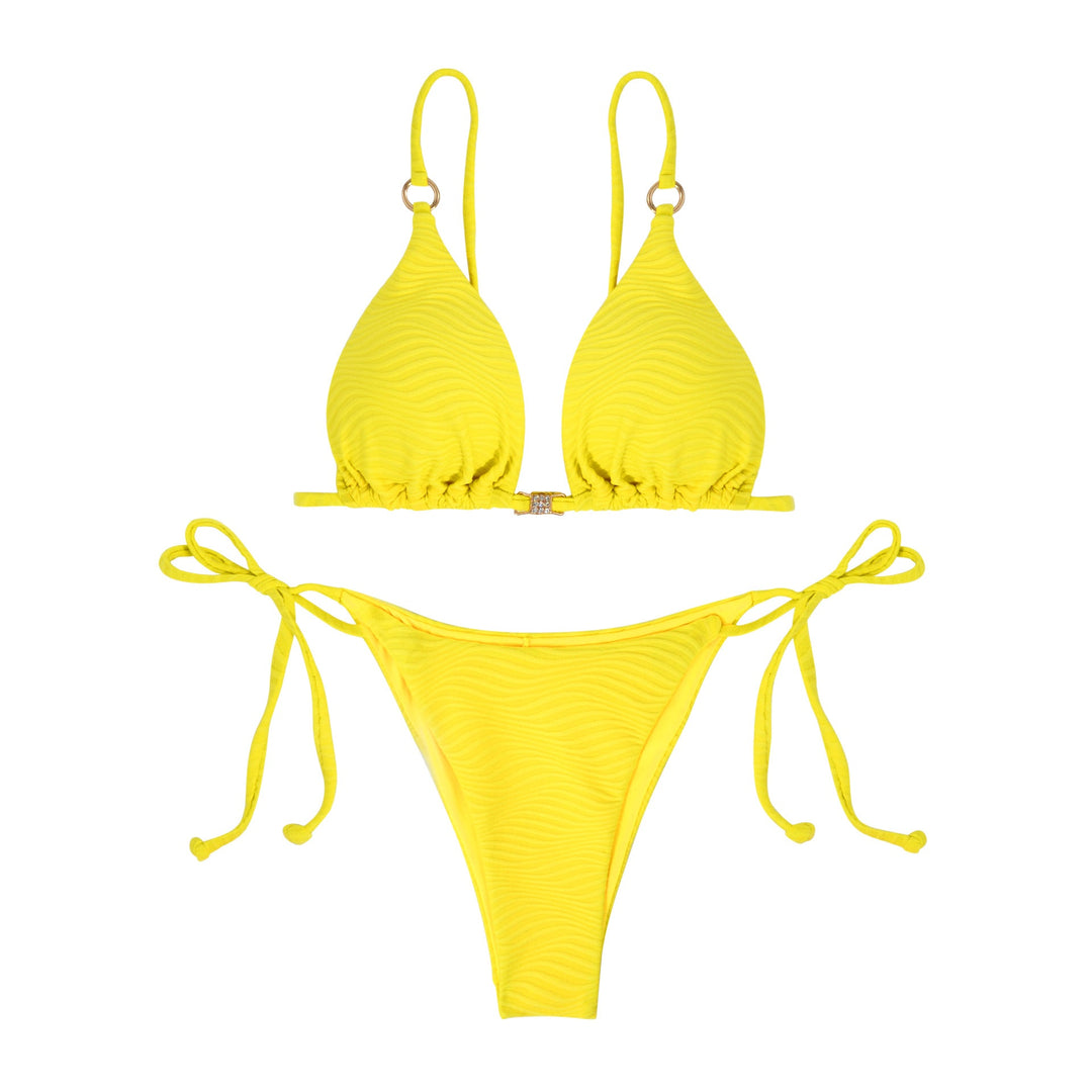 Damen Hochwertiges Triangel-Bikini-Set mit verstellbaren Trägern