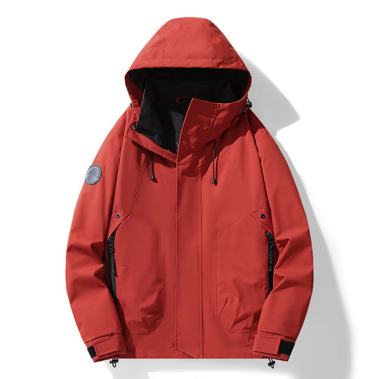 Herren Multifunktionale Softshell-Parka mit verstellbarer Kapuze, wind- und wasserabweisender Membran Nord Taschen