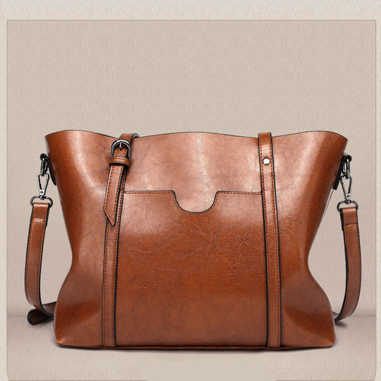 Damen eleganter Tote mit verstellbarem Schulterriemen und strukturiertem Kunstleder Nord Taschen