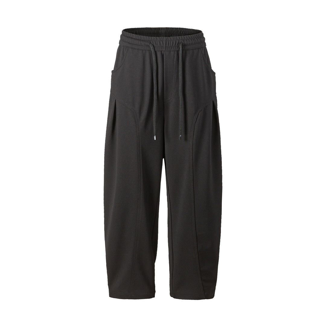 Damen Cropped Jogginghose im Relaxed‑Schnitt mit Kordelzug und Ziernähten Nord Taschen