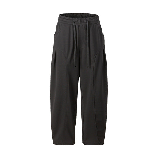 Damen Cropped Jogginghose im Relaxed‑Schnitt mit Kordelzug und Ziernähten Nord Taschen