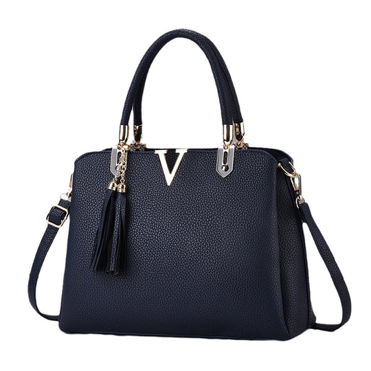 Damen Designer-Handtasche mit eleganter Quaste und abnehmbaren Schulterriemen Nord Taschen