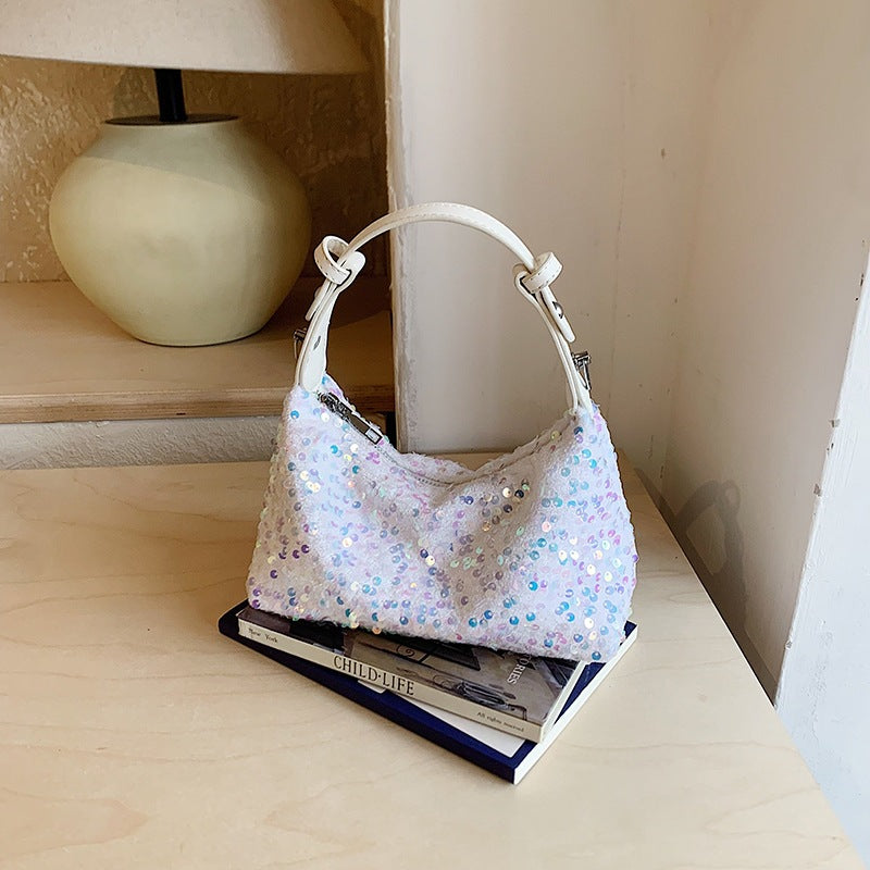Damen Umhängetasche mit funkelndem Pailletten-Design Nord Taschen
