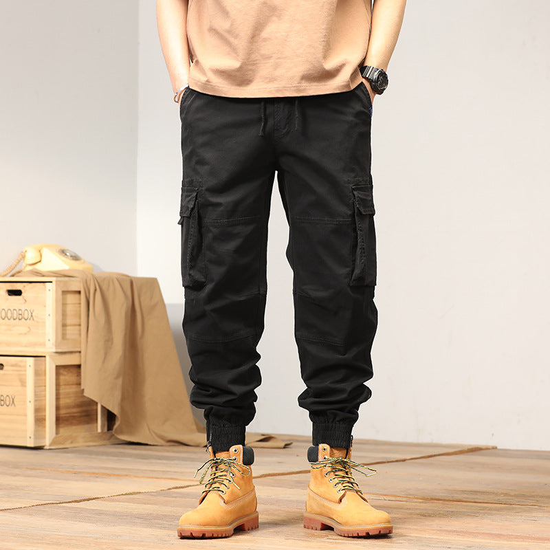 Herren Tapered-Cargo-Joggerhose mit verstärkten Kniepartien und elastischem Saum Nord Taschen