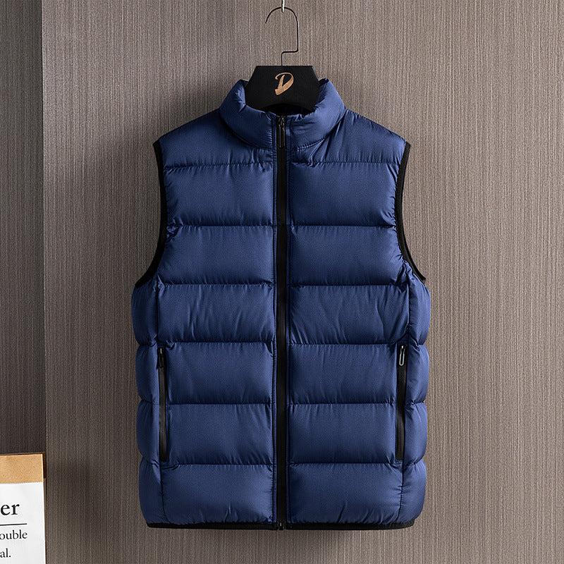 Herren Slim-Fit ultraleichte Stepp-Thermoweste mit hochschließendem Kragen und wasserabweisenden Reißverschlüssen Nord Taschen