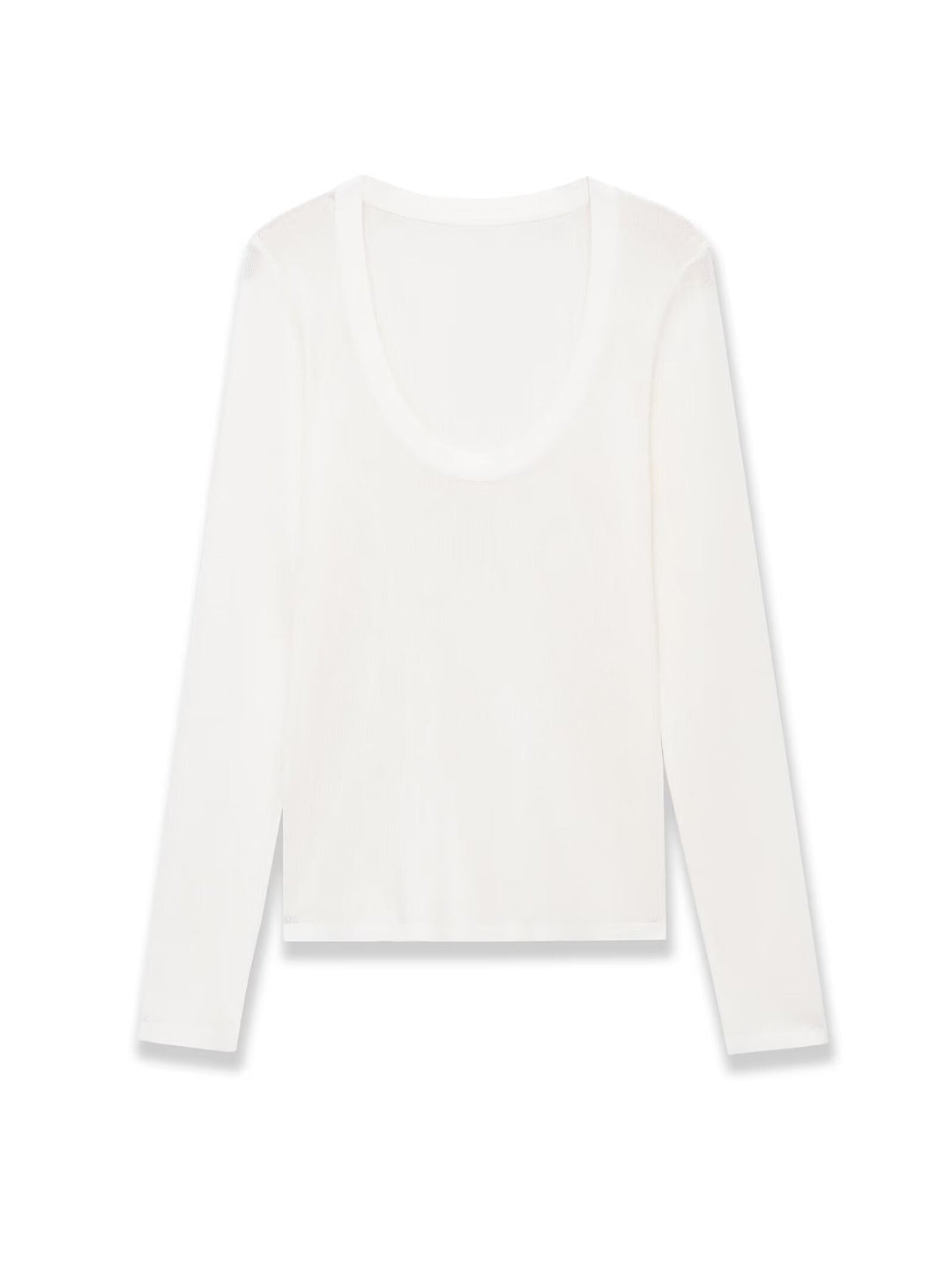 Damen Feinstrick-Pullover mit tiefem U-Ausschnitt und schmaler Silhouette Nord Taschen