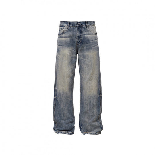 Damen Weit geschnittene Vintage Denim-Jeans Nord Taschen