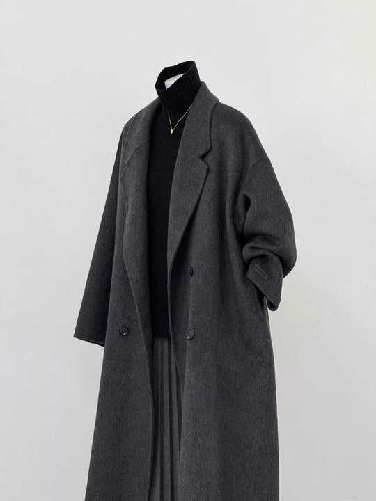 Damen Oversized Wollmantel Nord Taschen