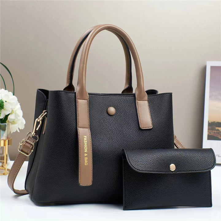 Damen stilvolle Handtasche mit abnehmbarem Mini-Portemonnaie Nord Taschen